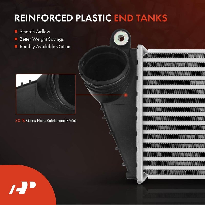 A-Premium Turbo Intercooler Compatible with Volkswagen Golf 2006 1.8L 1.9L, Jetta 2006 1.9L 2.0L, Turbocharged - Image 3